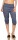 Leinen Hose Unifarben Stoffhose 7988 (jeansblau, L)