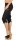 Leinen Hose Unifarben Stoffhose 7988 (schwarz, S)