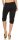 Leinen Hose Unifarben Stoffhose 7988 (schwarz, S)
