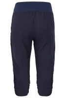 Leinen Hose Unifarben Stoffhose 7988 (dunkelblau, S)