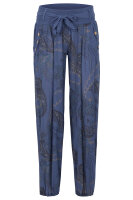 Pumphose mit Print und Gürtel 3485 (jeansblau)
