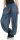 Pumphose mit Print und Gürtel 3485 (jeansblau)