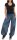 Pumphose mit Print und Gürtel 3485 (jeansblau)