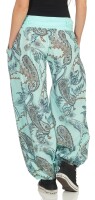 Pumphose mit Print und Gürtel 3485 (mint)