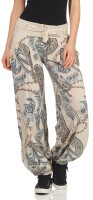 Pumphose mit Print und Gürtel 3485 (beige)