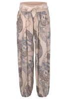 Pumphose mit Print und Gürtel 3485 (beige)