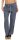 feine Leinen Hose mit Gürtel 8174 (jeansblau, M)