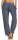 feine Leinen Hose mit Gürtel 8174 (jeansblau, M)