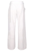 feine Leinen Hose mit Gürtel 8174 (weiß, S)