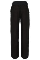 feine Leinen Hose mit Gürtel 8174 (schwarz, L)