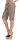 kurze Leinen Hose mit Gürtel Unifarben 8186 (fango, M)