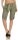 kurze Leinen Hose mit Gürtel Unifarben 8186 (oliv, M)