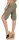 kurze Leinen Hose mit Gürtel Unifarben 8186 (oliv, M)