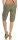 kurze Leinen Hose mit Gürtel Unifarben 8186 (oliv, M)