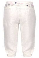 kurze Leinen Hose mit Gürtel Unifarben 8186 (weiß, S)