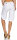 kurze Leinen Hose mit Gürtel Unifarben 8186 (weiß, M)