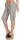 kurze Leinen Hose mit Gürtel Unifarben 8186 (hellgrau, M)