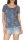 Blusenshirt mit Blumen Print 3443 (jeansblau)