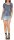 Blusenshirt mit Blumen Print 3443 (jeansblau)