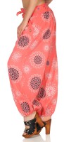 Pumphose mit Print Freizeithose 3481 (coral)