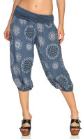 kurze Pumphose mit Print 7182 (jeansblau)