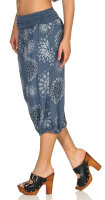 kurze Pumphose mit Print 7182 (jeansblau)