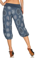 kurze Pumphose mit Print 7182 (jeansblau)
