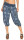 kurze Pumphose mit Print 7182 (jeansblau)