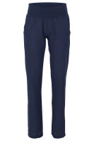 Hose aus Leinen Uni Farben 7792 (dunkelblau, S)