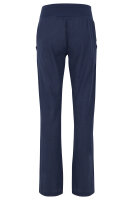 Hose aus Leinen Uni Farben 7792 (dunkelblau, S)