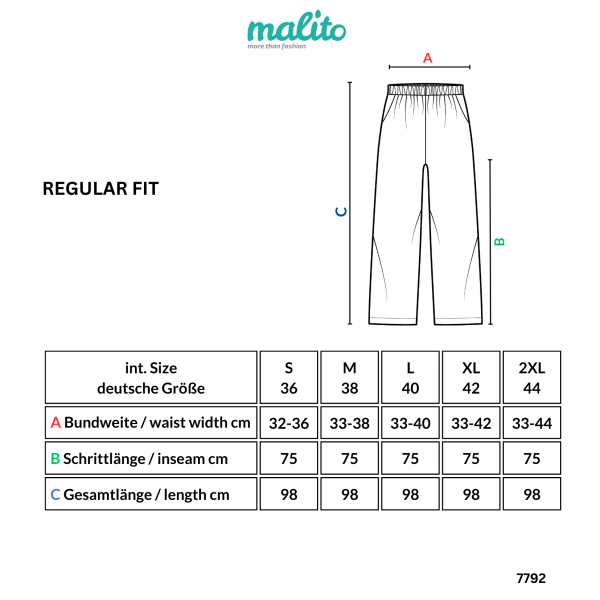 Hose aus Leinen Uni Farben 7792 (schwarz, M)