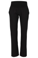 Hose aus Leinen Uni Farben 7792 (schwarz, M)