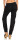 Hose aus Leinen Uni Farben 7792 (schwarz, M)