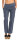 Hose aus Leinen Uni Farben 7792 (jeansblau, M)