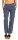 Hose aus Leinen Uni Farben 7792 (jeansblau, L)