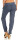Hose aus Leinen Uni Farben 7792 (jeansblau, L)