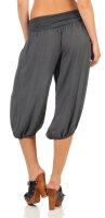 kurze Pumphose in Unifarben Freizeithose 1483 (dunkelgrau)