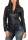 Kunstleder Jacke mit Stehkragen 5193 (schwarz, S)