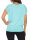 kurzarm Bluse im Fledermaus Look 6298 (türkis)