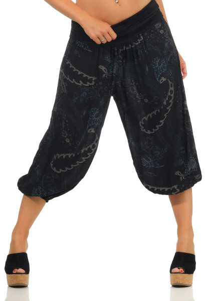 kurze Aladinhose Capri Freitzeit 7186 (schwarz)