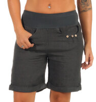 Bermuda aus Leinen Pants 6822 (dunkelgrau, L)