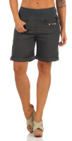 Bermuda aus Leinen Pants 6822 (dunkelgrau, L)