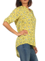 Bluse mit Print Tunika 6703 (gelb)
