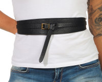 Echtleder Taillengürtel G700 schwarz 40/42