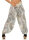 Aladinhose mit Print Pluderhose 7185 (beige)