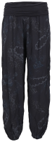 Aladinhose mit Print Pluderhose 7185 (schwarz)