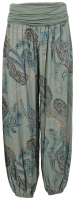 Aladinhose mit Print Pluderhose 7185 (oliv)