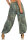Aladinhose mit Print Pluderhose 7185 (oliv)
