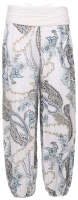 Aladinhose mit Print Pluderhose 7185 (weiß)