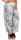 Aladinhose mit Print Pluderhose 7185 (weiß)